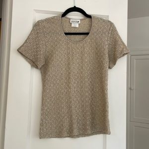 Vintage champagne textured shirt